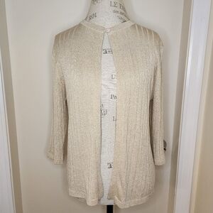 Wasserman gold silk cardigan
